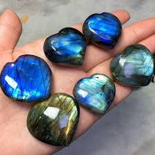 Labradorite Heart